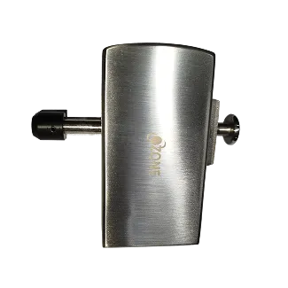 Glass to Glass Connecting Hinge with Floor Lock